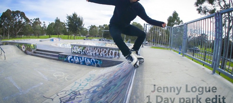 One Day Park edit in Melbourne with Jenny Logue (Bayside Blades): edit by Brad Watson