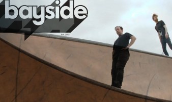 Brad Watson and Hayden Golder check out the new Lara Skatepark in Victoria